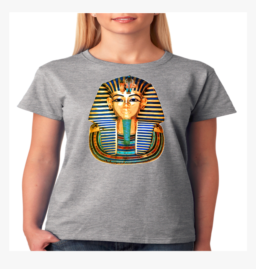 King Tut Mask Egyptian Pharaoh Inspired Ladies T-shirt - King Tut, HD Png Download, Free Download