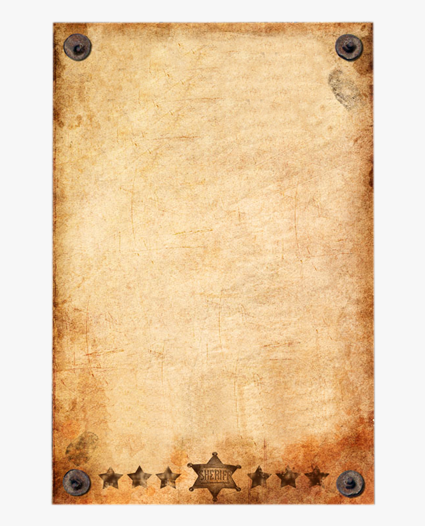 Paper Sheet Png Free Download - Transparent Wanted Poster Png, Png Download, Free Download