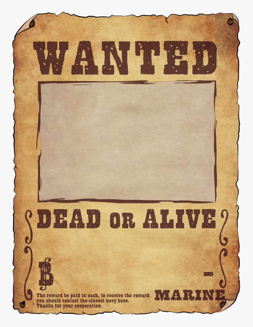 Clip Art Free Western Wanted Poster Clipart - Wanted, HD Png Download, Free Download