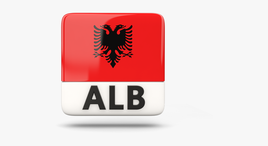 Square Icon With Iso Code - Albania Flag Icon Png, Transparent Png, Free Download