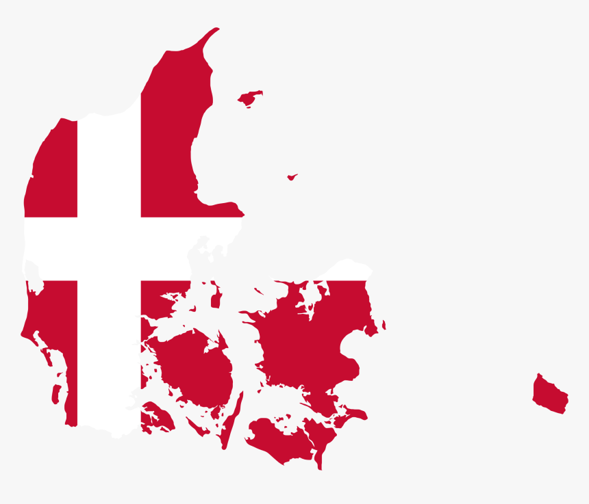 Denmark Map Flag Clip Arts - Denmark Map Flag Png, Transparent Png, Free Download