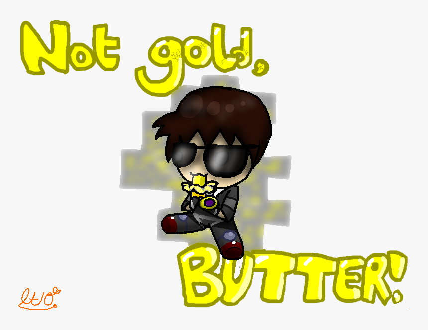 Drawn Minecraft Butter Skydoesminecraft - Cartoon, HD Png Download, Free Download