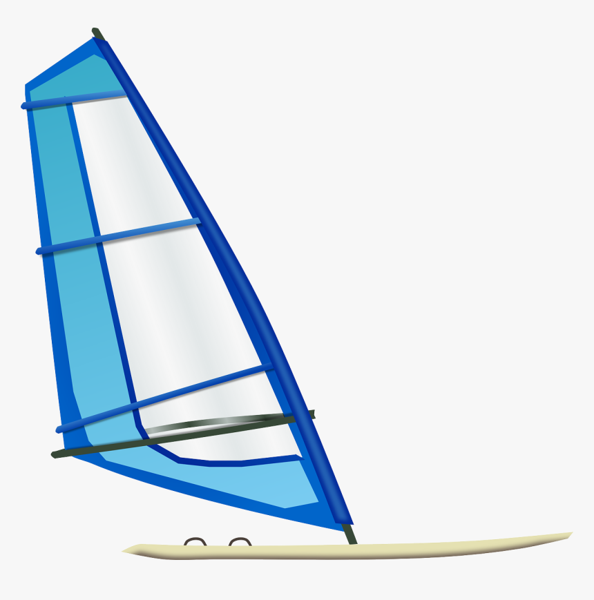 Surfing, Surfboard, Sailboarder, Sailboarding, Blue - Wind Surf Board Transparent, HD Png Download, Free Download
