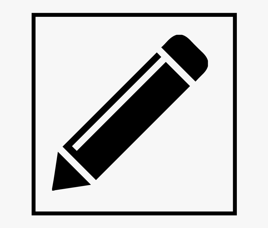 Written Blog Shown By This Pencil - Pen Edit Icon, HD Png Download, Free Download