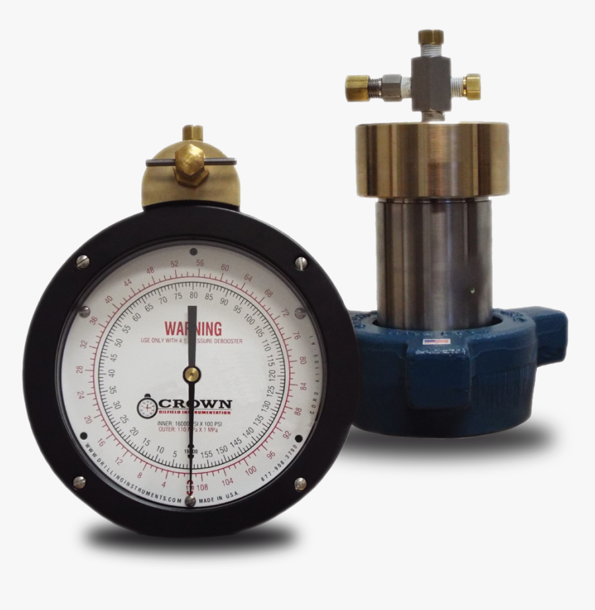 Crown Drilling Rig Instrumentation - Pressure Gauge Debooster, HD Png Download, Free Download