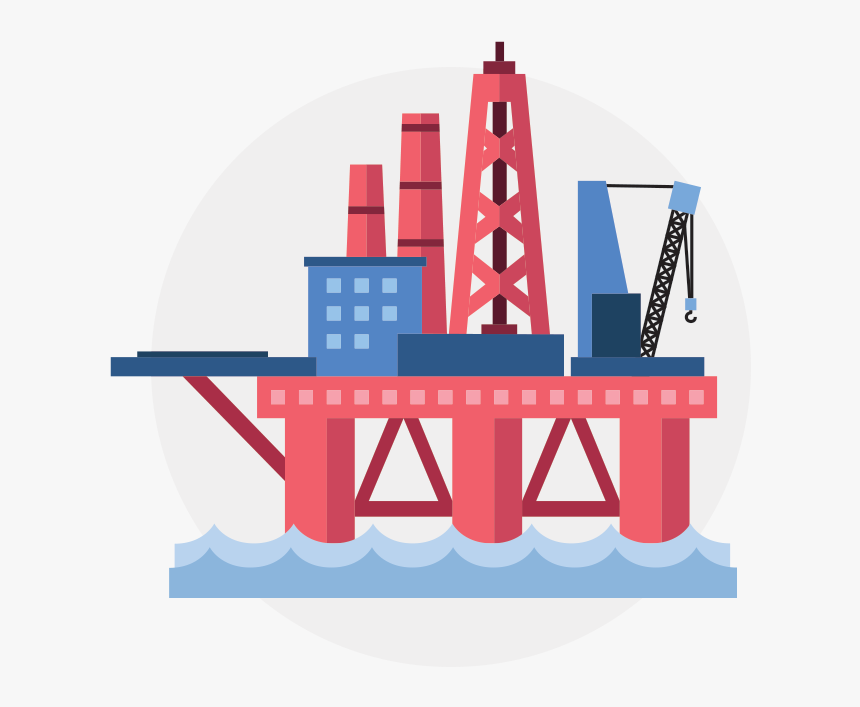 Marine Offshore Icon Clipart , Png Download - Oil Platform Clipart, Transparent Png, Free Download