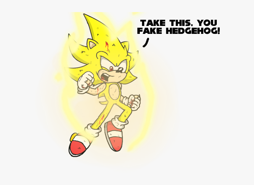 Super Sonic Battle - Cartoon, HD Png Download, Free Download