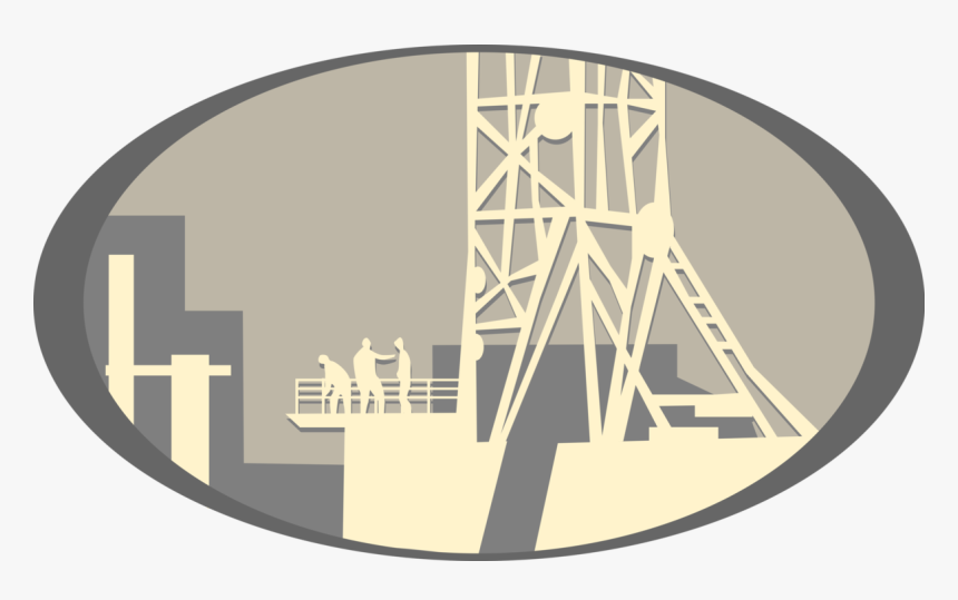 Vector Illustration Of Petroleum Fossil Fuel Oil Rig - Circle, HD Png Download, Free Download