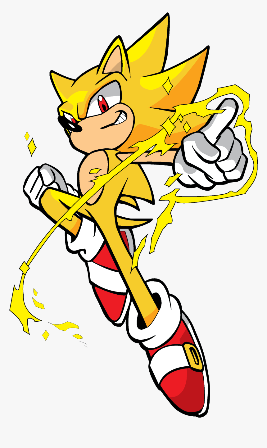 Super Sonic Colored Fixed Transparency By Blue Angel - Super Sonic Png, Transparent Png, Free Download