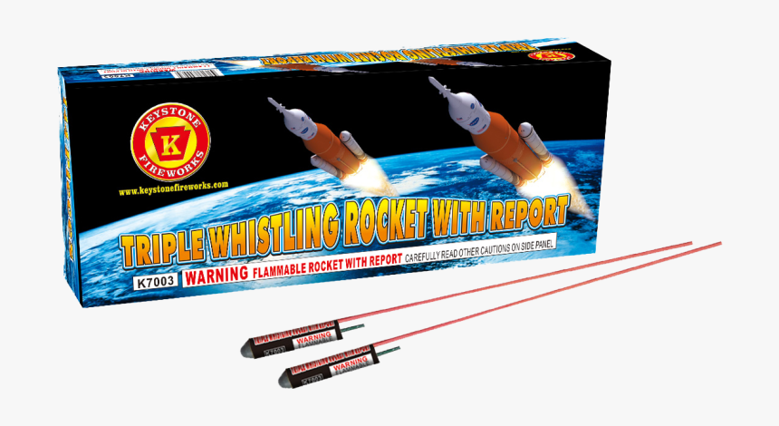 Triple Whistling Bottle Rocket With Report - Keystone Fireworks, HD Png Download, Free Download