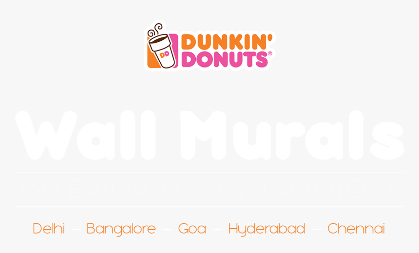 Dunkin Donuts Mural, HD Png Download, Free Download