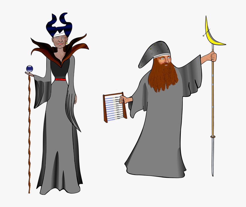 Häxe, Magician, Magic, Fantasy, Science, Antiquity - Cartoon, HD Png Download, Free Download