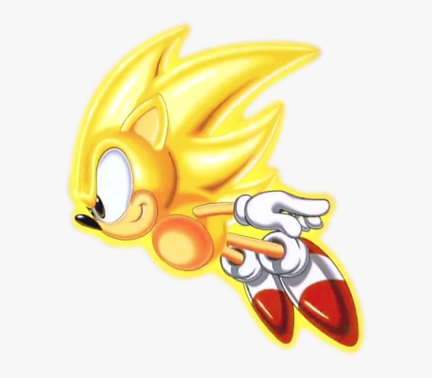 Classic Super Sonic Art, HD Png Download, Free Download