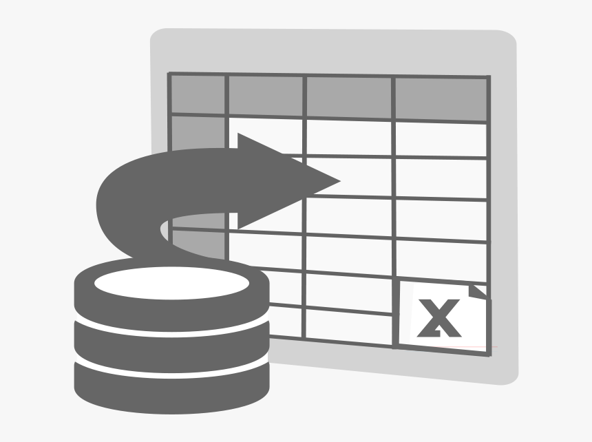 Import To Excel Icon - Data To Excel Icon, HD Png Download, Free Download