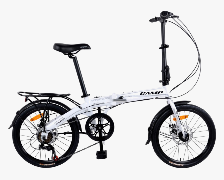 Camp Alloy Folding Bike - 20 Inch Folding Bike Fenders, HD Png Download, Free Download