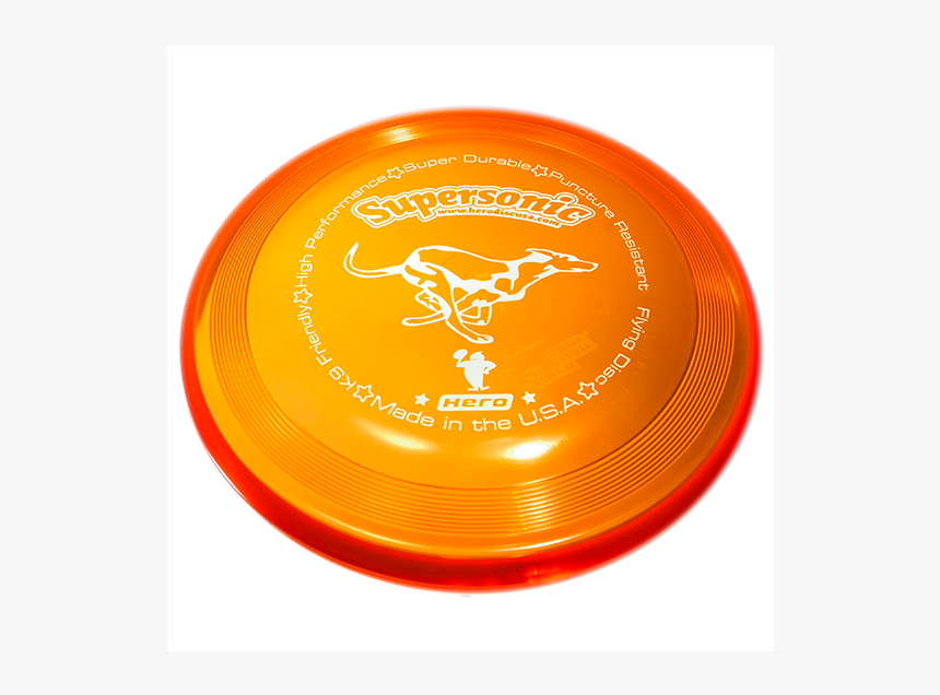 Hero Supersonic 215 Dog Frisbee Orange - Frisbee, HD Png Download, Free Download