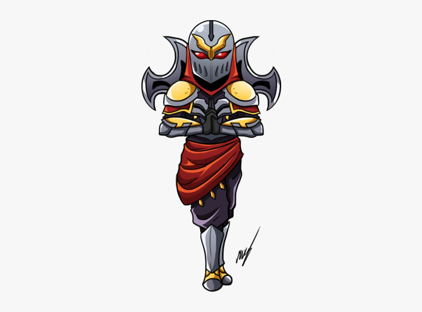 Zed The Master Of Shadows Png Transparent Images - League Of Legends Zed Chibi, Png Download, Free Download