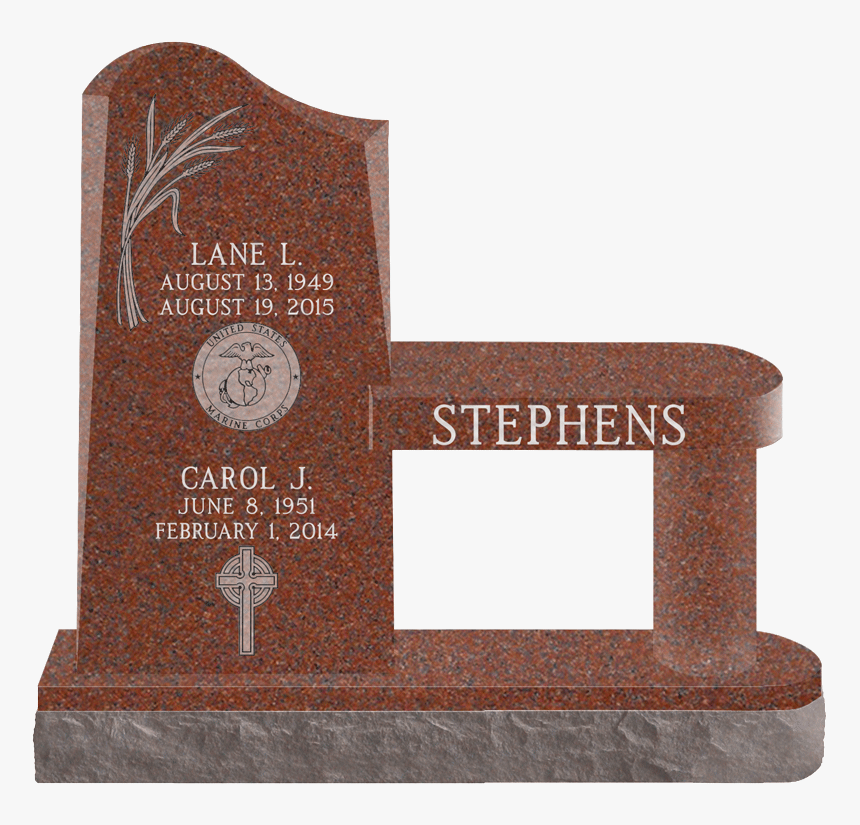 Half Serptop With Bench India Red Blasted - Headstone, HD Png Download, Free Download