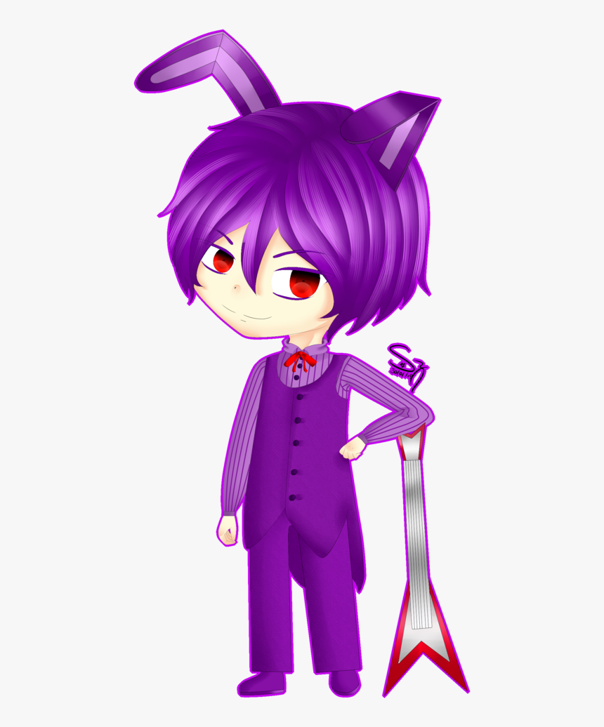 Bonnie Fnaf Anime Chibi - Cartoon, HD Png Download, Free Download