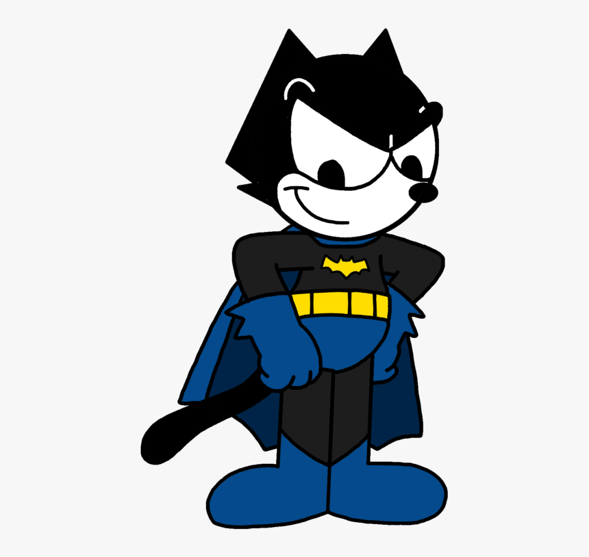 Felix The Cat Dressed As Batman By Marcospower1996 - Felix The Cat Batman, HD Png Download, Free Download