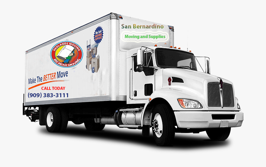 Large White Moving Truck Labled Beaumont Moving Call - Moving Truck For Rent With Driver, HD Png Download, Free Download