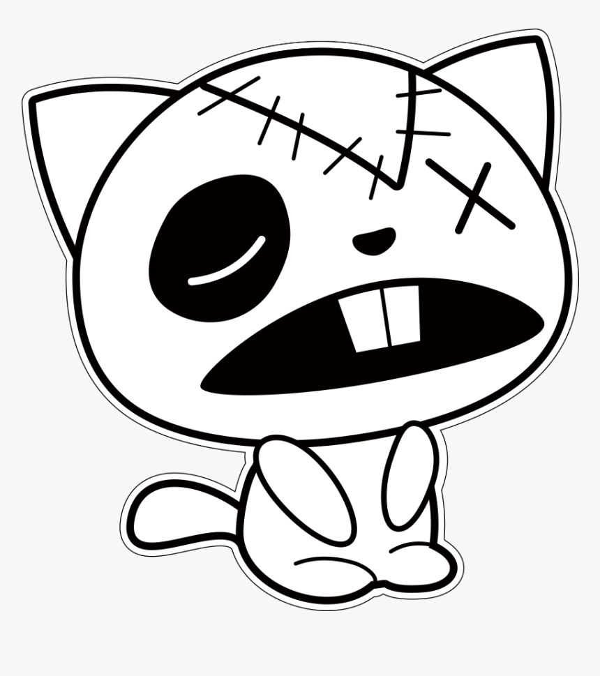 Png Black And White Stock Felix The Cat Cartoon Character - Emo Cartoon Drawings, Transparent Png, Free Download