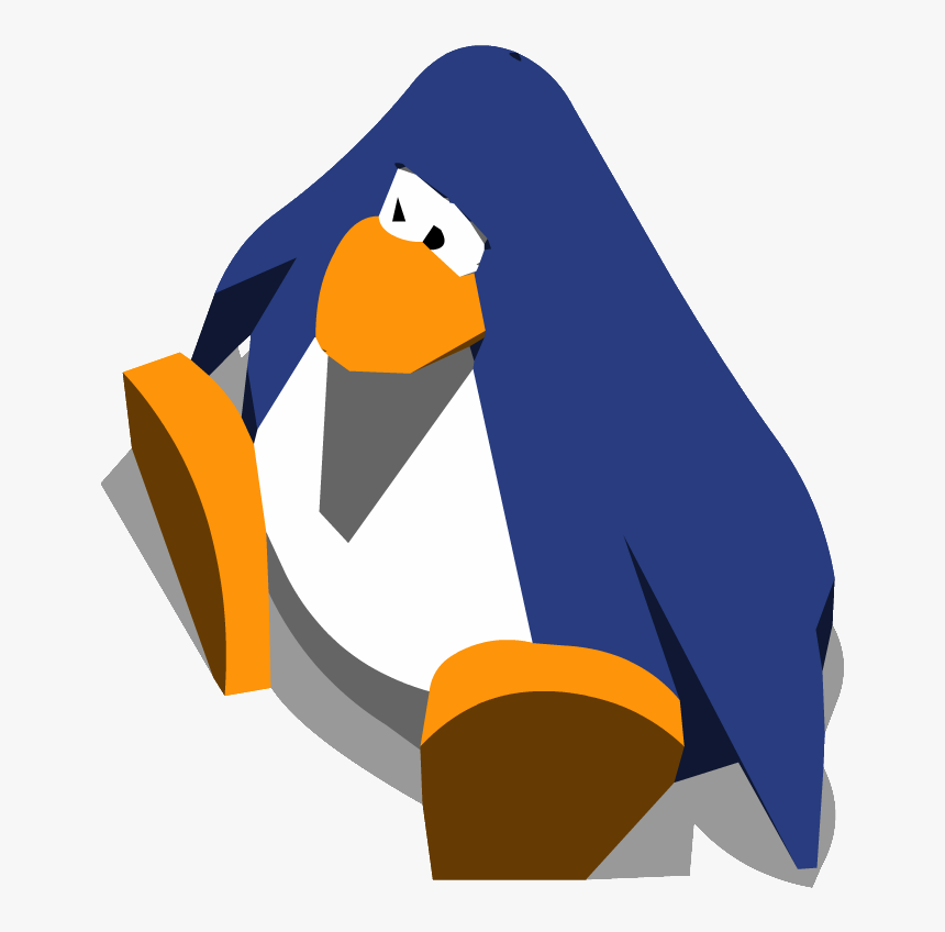 Penguin Chat - Club Penguin Penguin Sitting Down, HD Png Download, Free Download