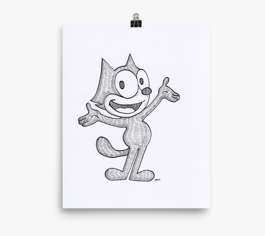 Felix The Cat Art Print, HD Png Download, Free Download