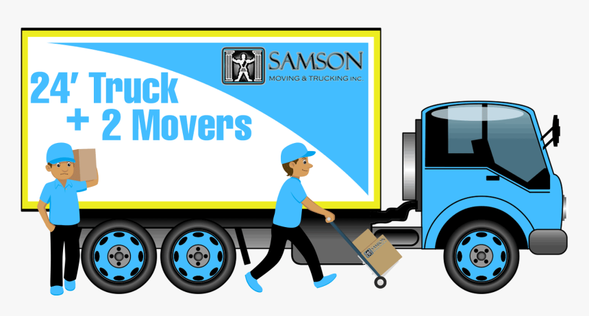 24 Truck 2movers - 3 Movers And A Truck, HD Png Download, Free Download