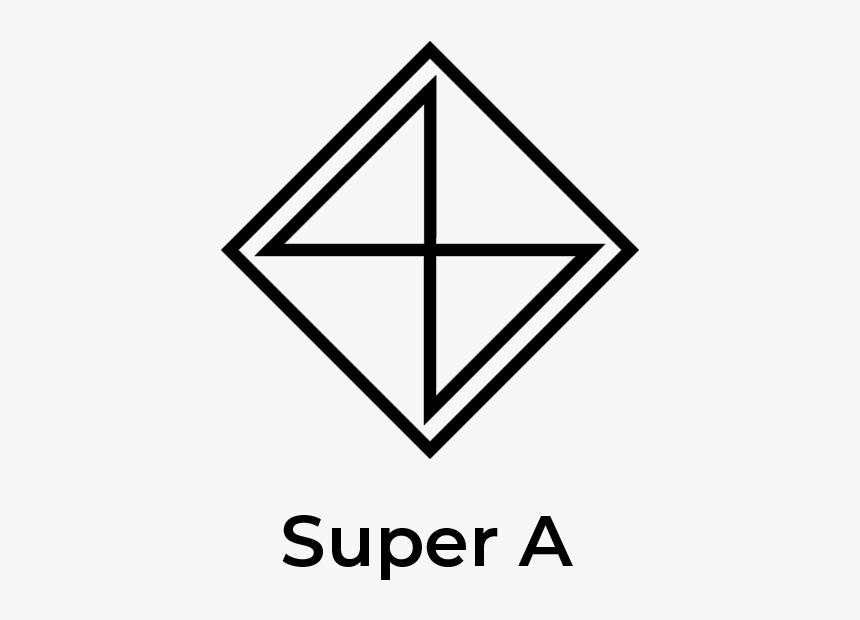 Super A - Figura Abstracta Negro Y Blanco, HD Png Download, Free Download