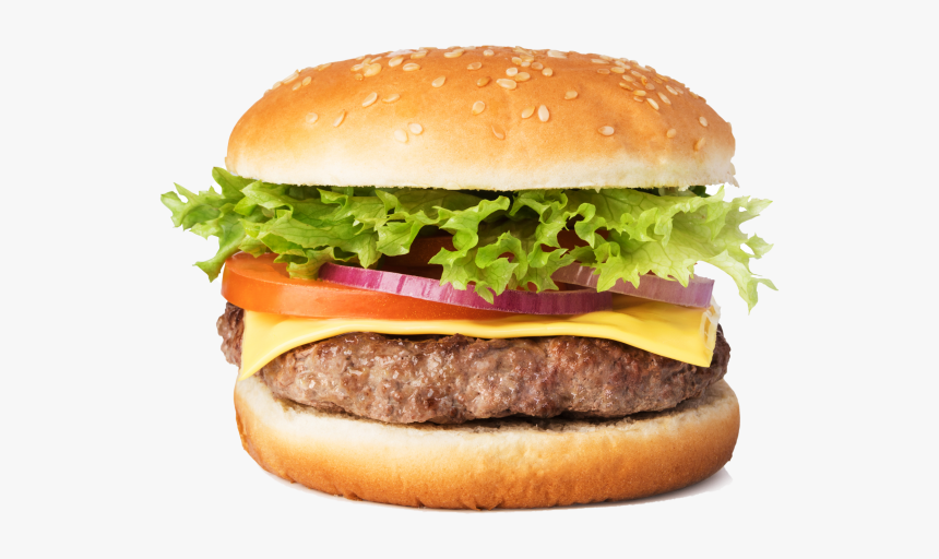 Hamburger Cheeseburger Star Chicken Restaurant French - Burger Pic With White Background, HD Png Download, Free Download