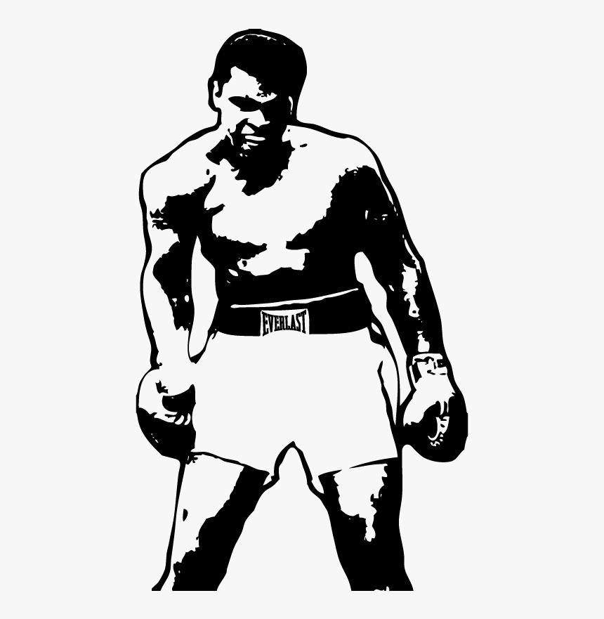 Muhammad Ali In Png - Muhammad Ali Wall Decal, Transparent Png, Free Download