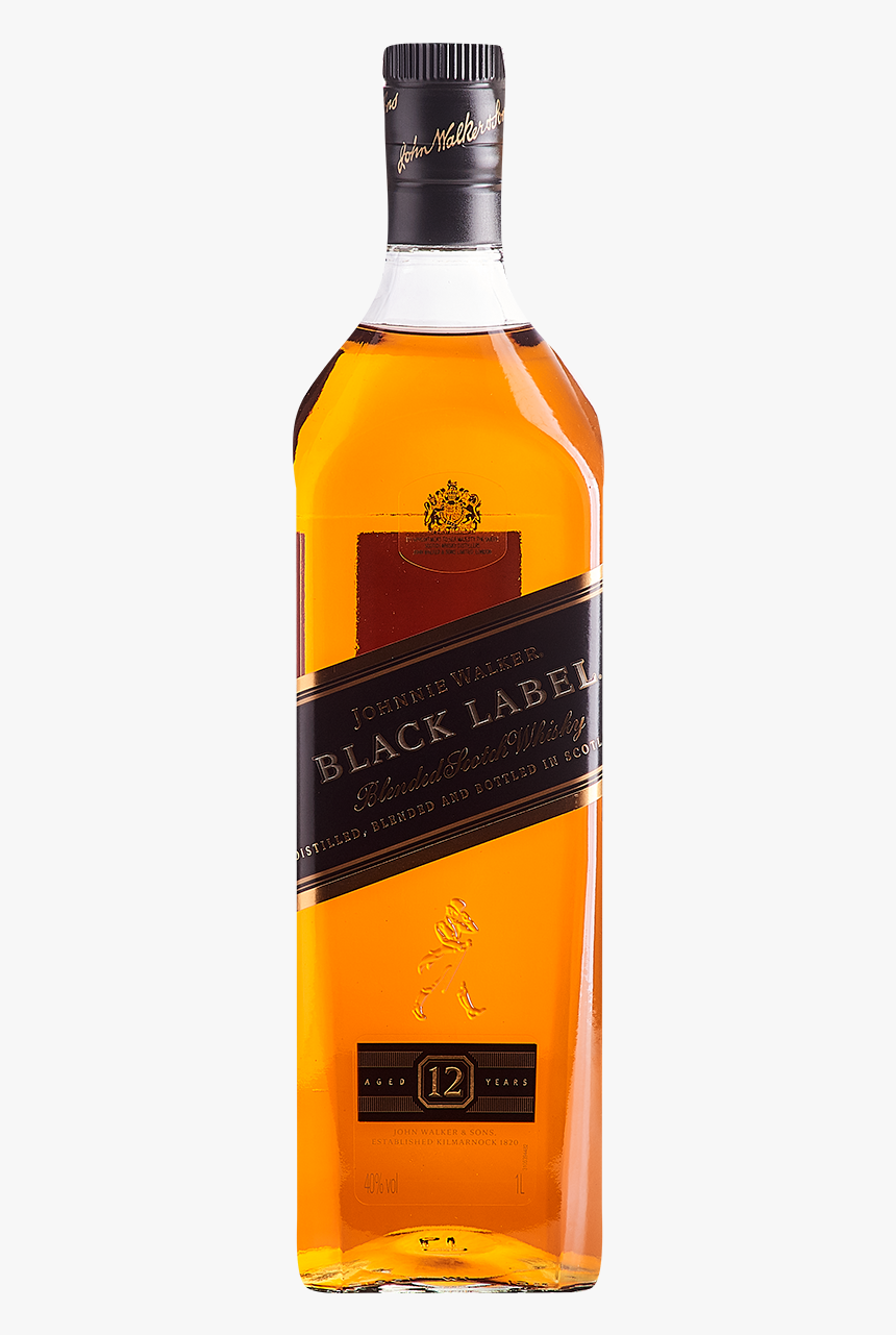 Johnnie Walker Black Label Liter, HD Png Download, Free Download