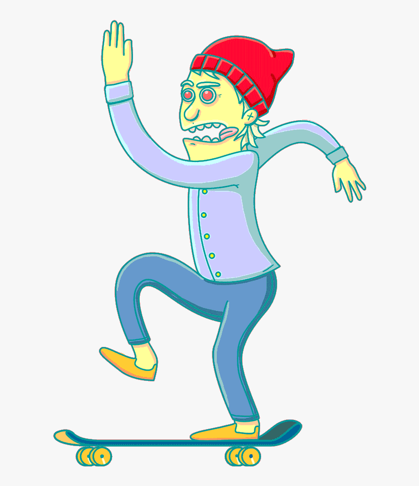 Skate Clipart Skateboarder, HD Png Download, Free Download