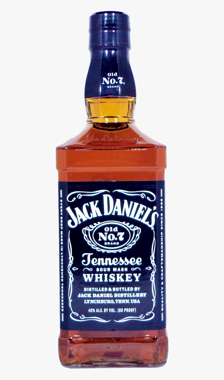 Transparent Black Label Clipart - Jack Daniels Open Bottle, HD Png Download, Free Download