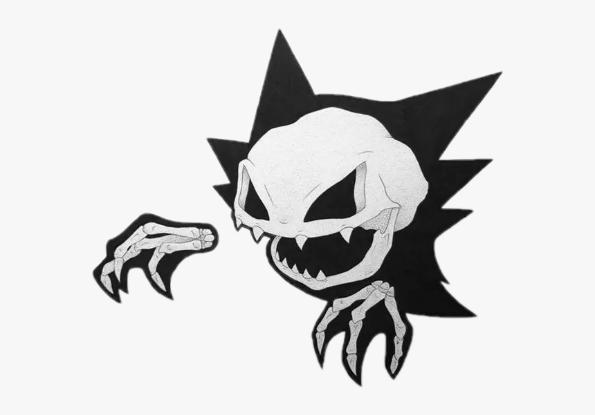 #haunter #pokemon #night #art #ghost - Skeleton Pokemon Drawing, HD Png Download, Free Download