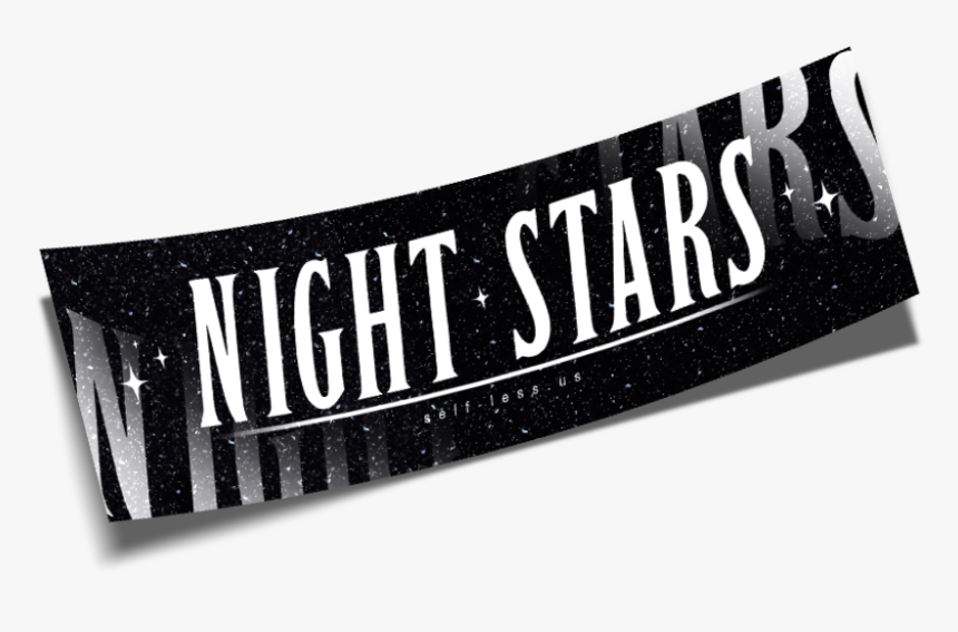 Night Stars Slap Black - Label, HD Png Download, Free Download