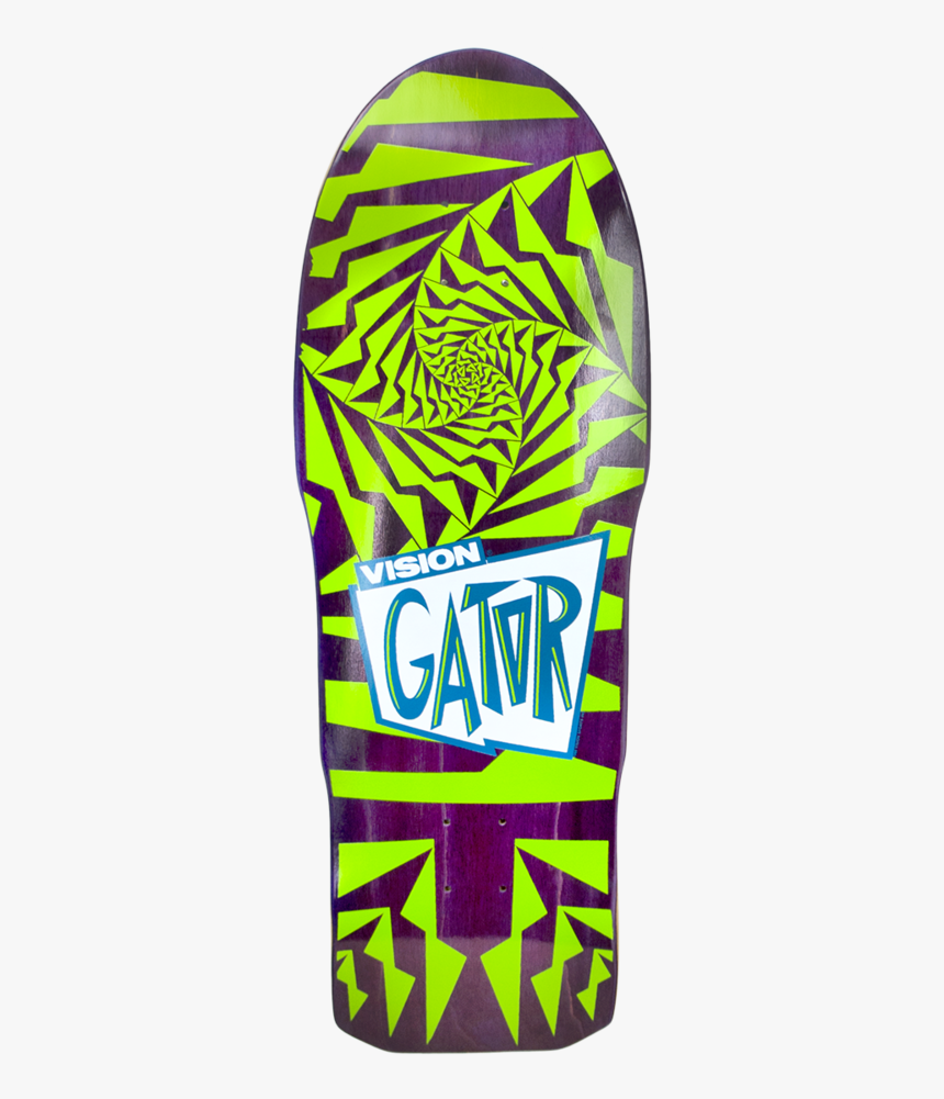 Pur/grn Stain - Vision Gator Deck, HD Png Download, Free Download