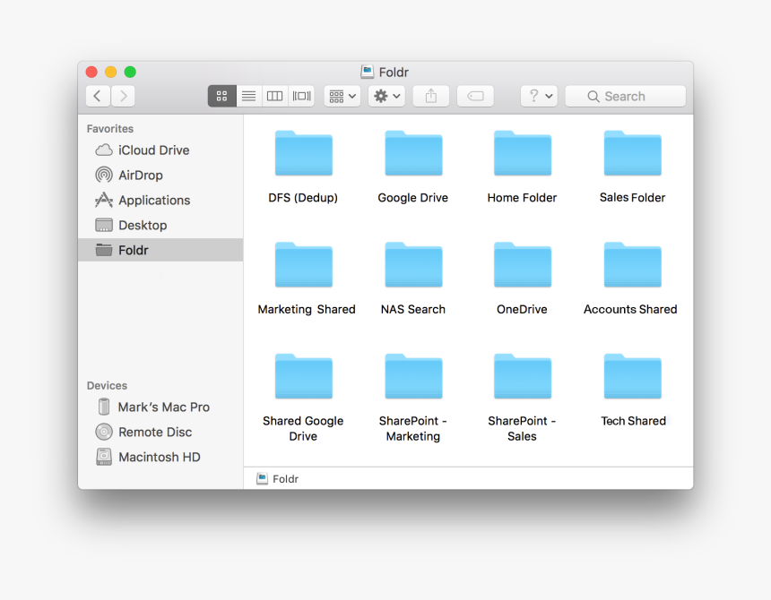 Foldr For Macos - Macos, HD Png Download, Free Download