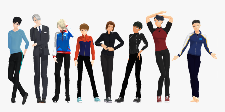 All Of The Yuri On Ice Models By Eddieveneziano - Yuri On Ice Mmd, HD Png Download, Free Download