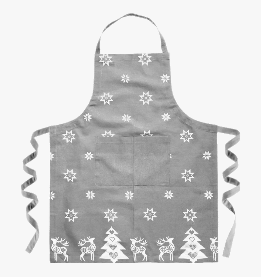 Grey Christmas Apron - Apron, HD Png Download, Free Download