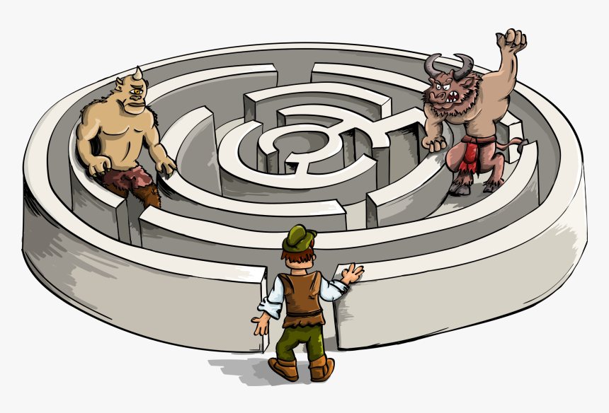 Minotaur, Cyclops, Labyrinth, Entrance, Exit, Dude - Laberinto Del Minotauro Dibujo, HD Png Download, Free Download