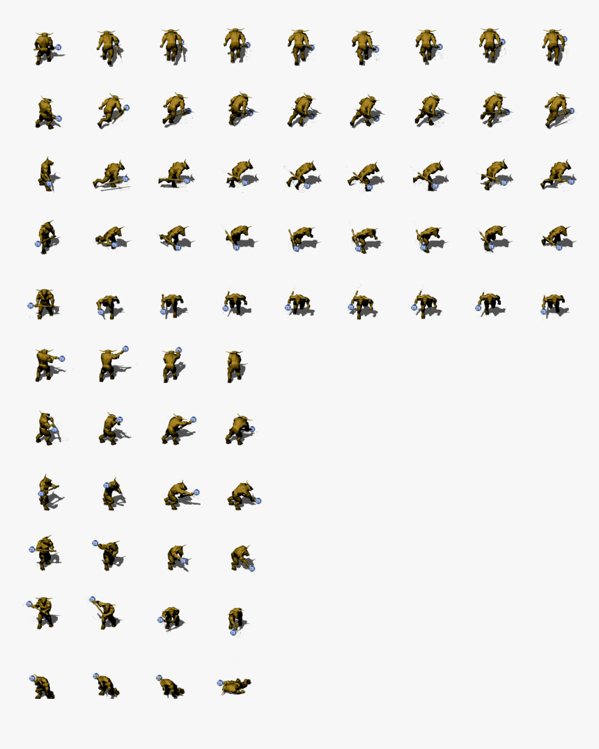 Preview - Minotaur Sprite Sheet, HD Png Download, Free Download