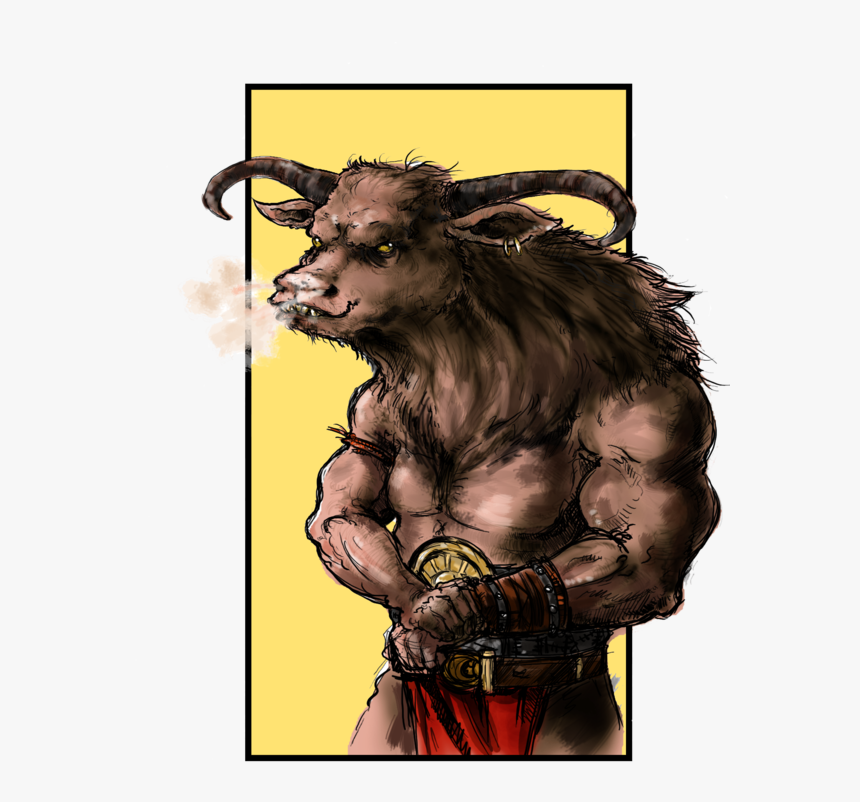 Minotaur Muscles By Szacsi-d4qad9o - Illustration, HD Png Download, Free Download