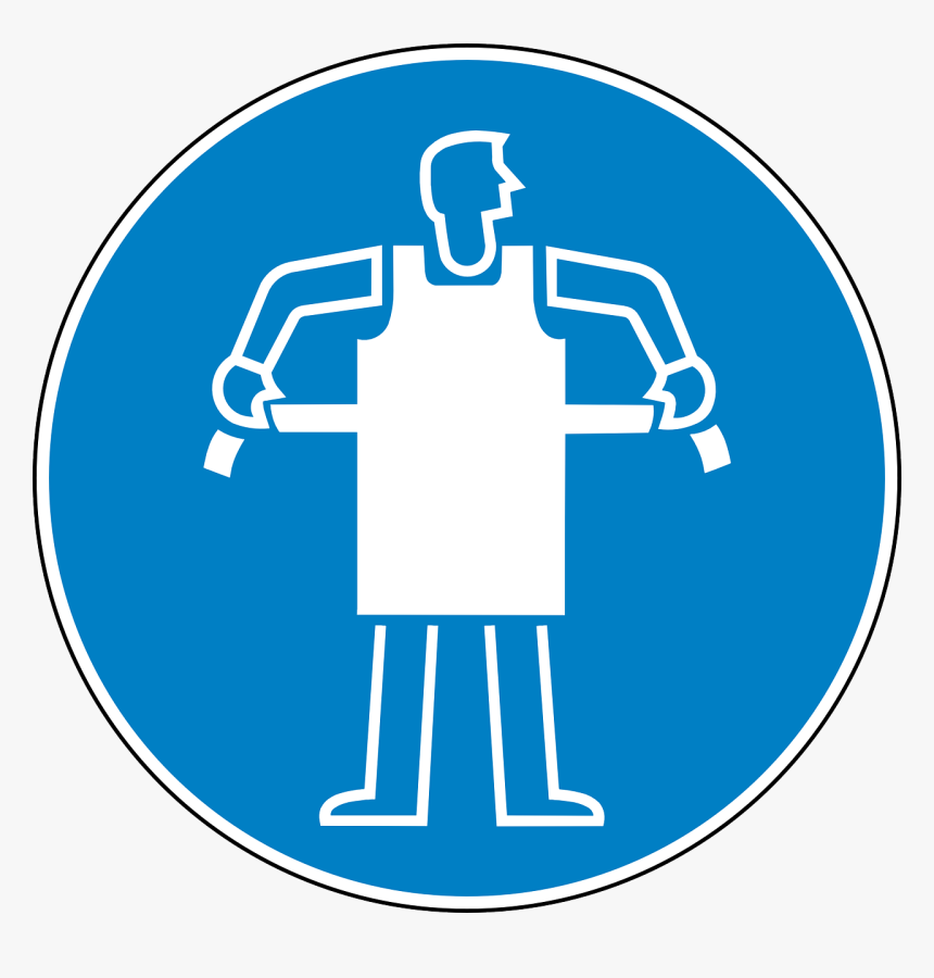 Apron, Safety, Required, Protection Suit, Blue, Sign - Tupalo Logo Png, Transparent Png, Free Download