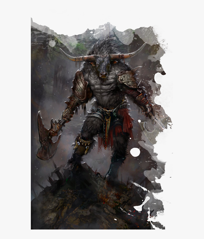 Fantasy Art Minotaur, HD Png Download, Free Download