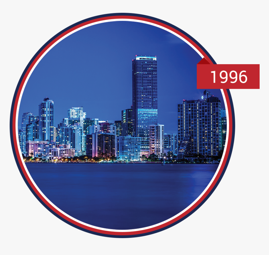 1996 - City Miami Night, HD Png Download, Free Download