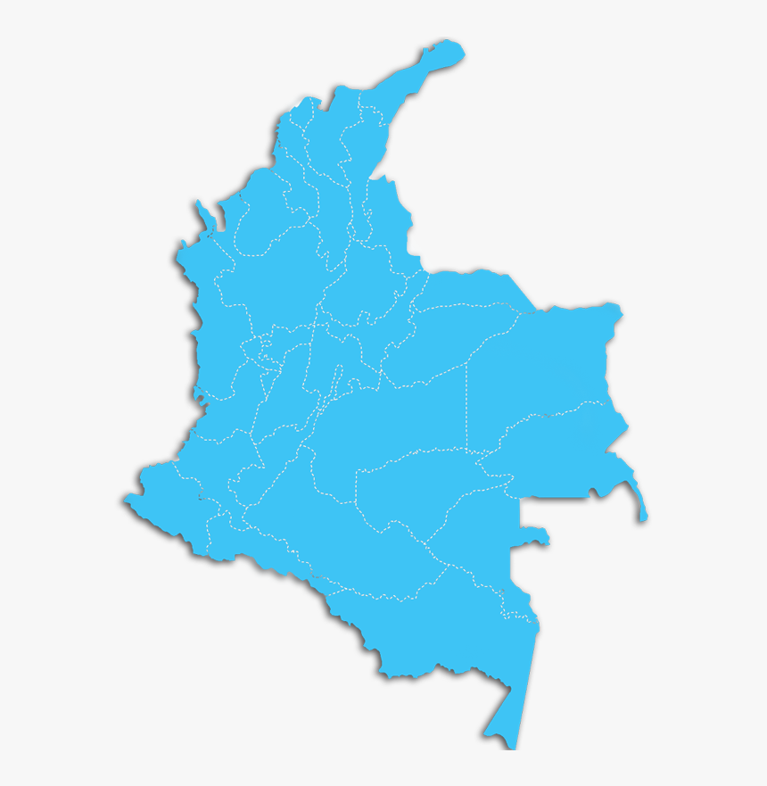 Clip Art Bogota Flag - Vector Mapa De Colombia, HD Png Download, Free Download