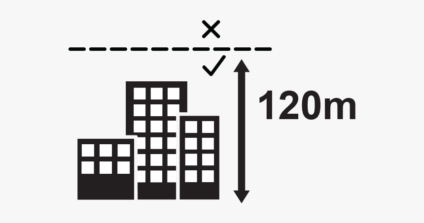 Drone Icon Design Free City Height Limited Buildings - Height Of The Drone Icon, HD Png Download, Free Download