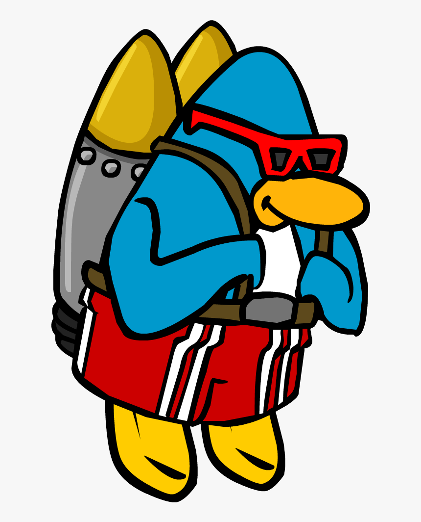 Club Penguin Wiki - Club Penguin Jetpack Surfer, HD Png Download, Free Download